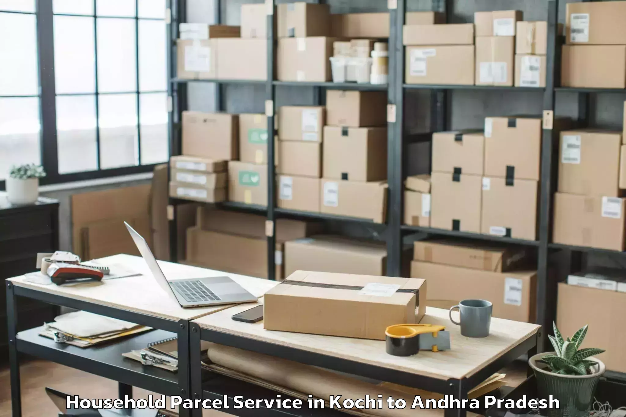 Book Kochi to Chandralapadu Household Parcel Online